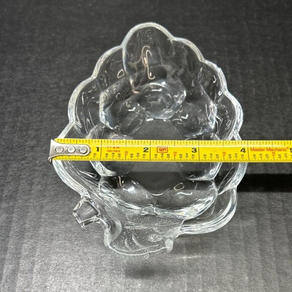 Studio Nova Grape Cluster Shaped Candy Dish Bowl Crystal Glass Clear - Set Of 2 - Picture 4 of 6